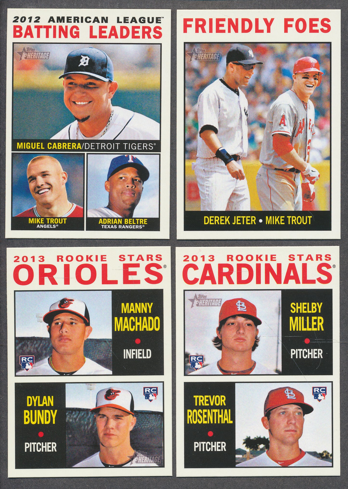 2013 Topps Heritage Baseball Complete Base Set NM/MT