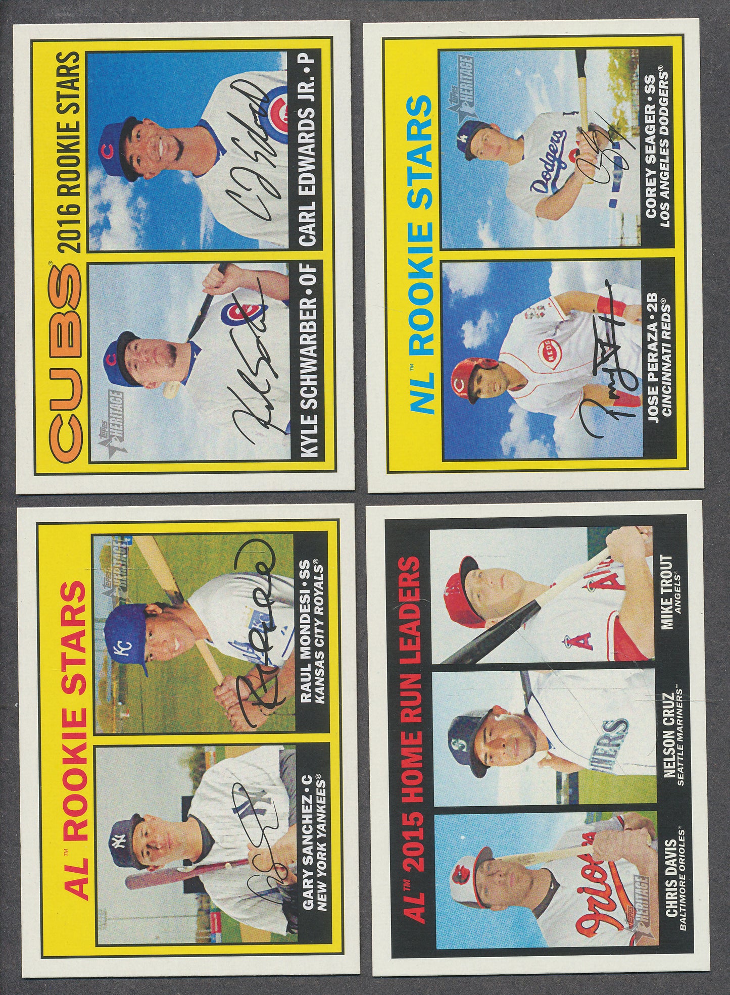 2016 Topps Heritage Baseball Complete Base Set NM/MT