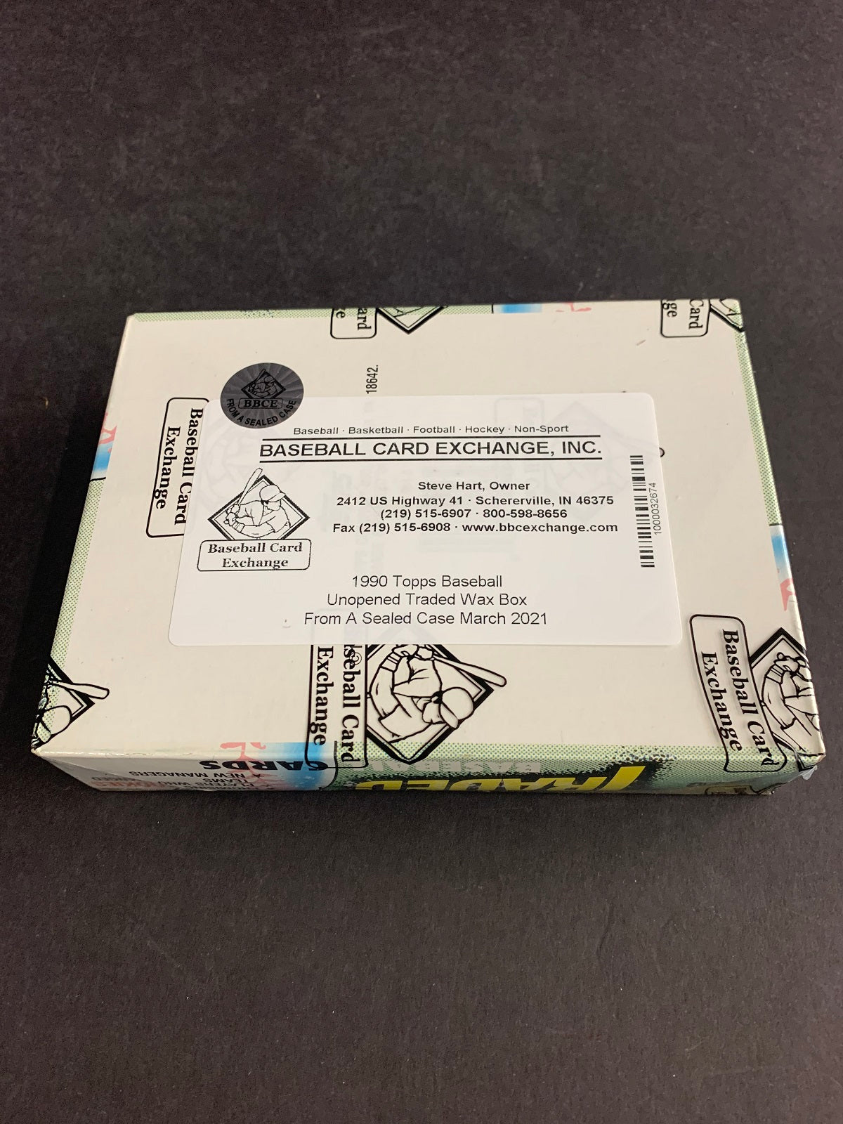 1990 Topps Baseball Traded Unopened Wax Box (FASC)