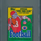 1986 Topps Football Unopened Wax Pack PSA 8