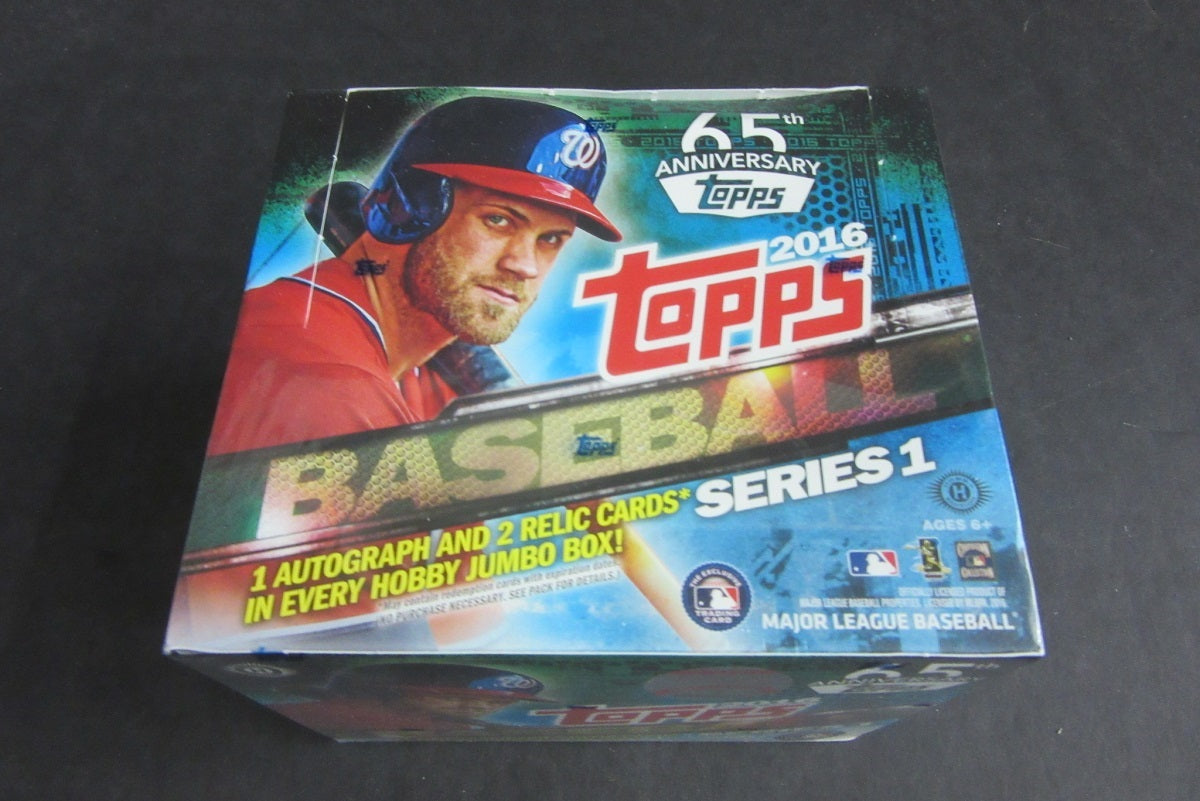 2016 Topps Baseball Series 1 Jumbo Box (Hobby)