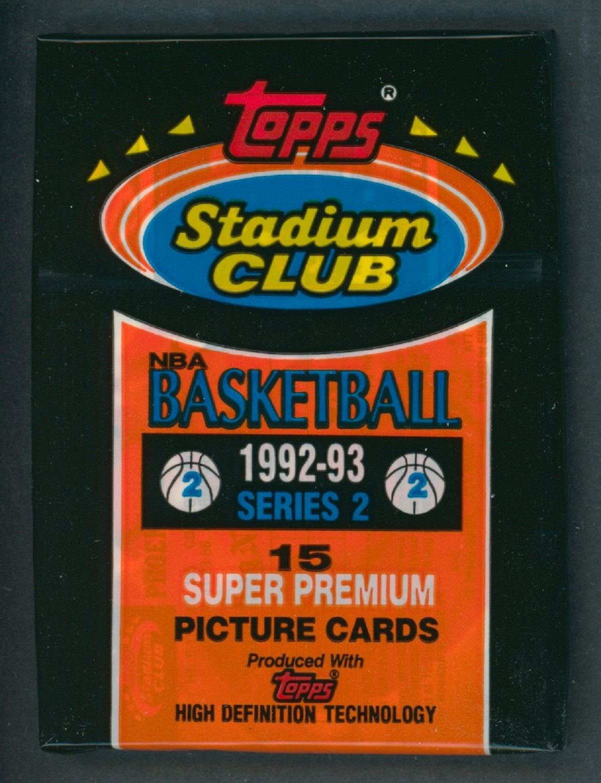 1992/93 Topps Stadium Club Basketball Unopened Series 2 Pack