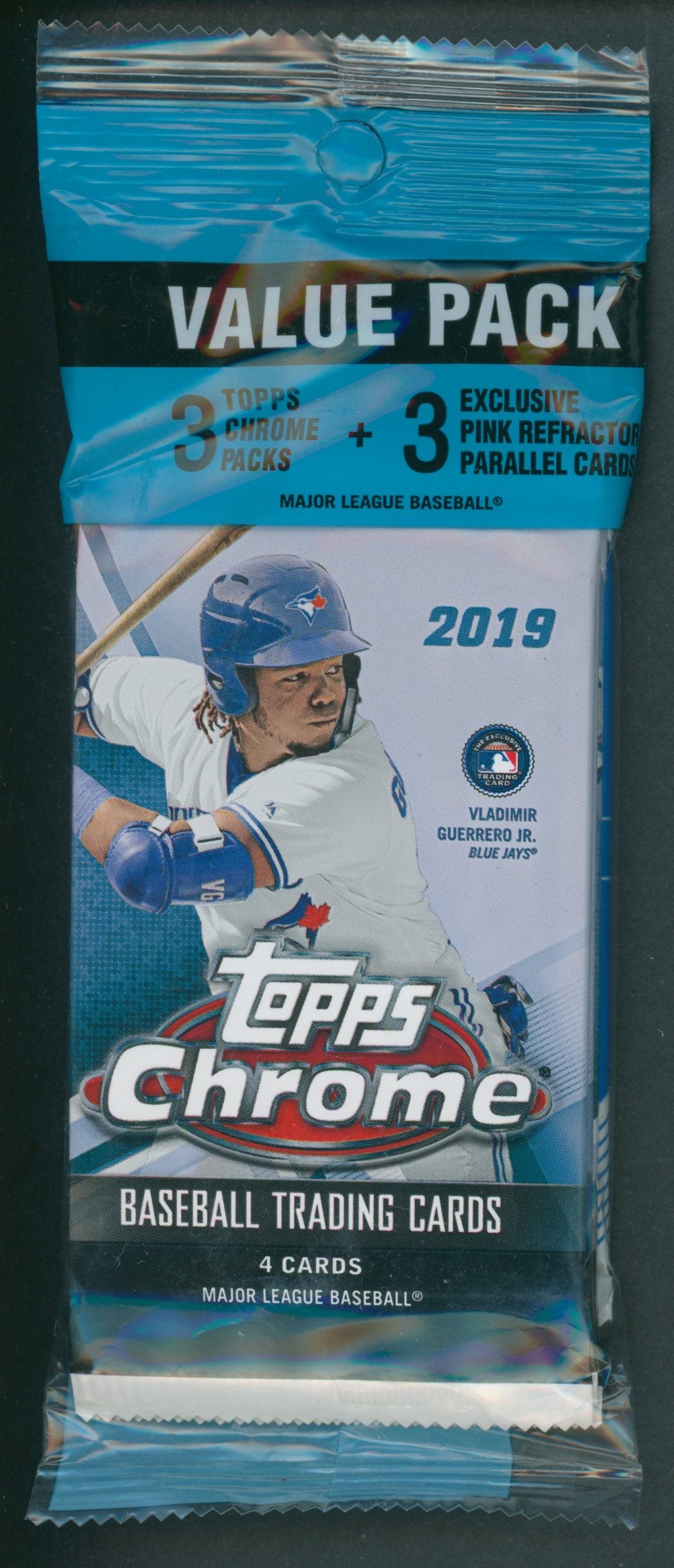 2019 Topps Chrome Baseball Unopened Value Pack (3/4 plus 1/3)