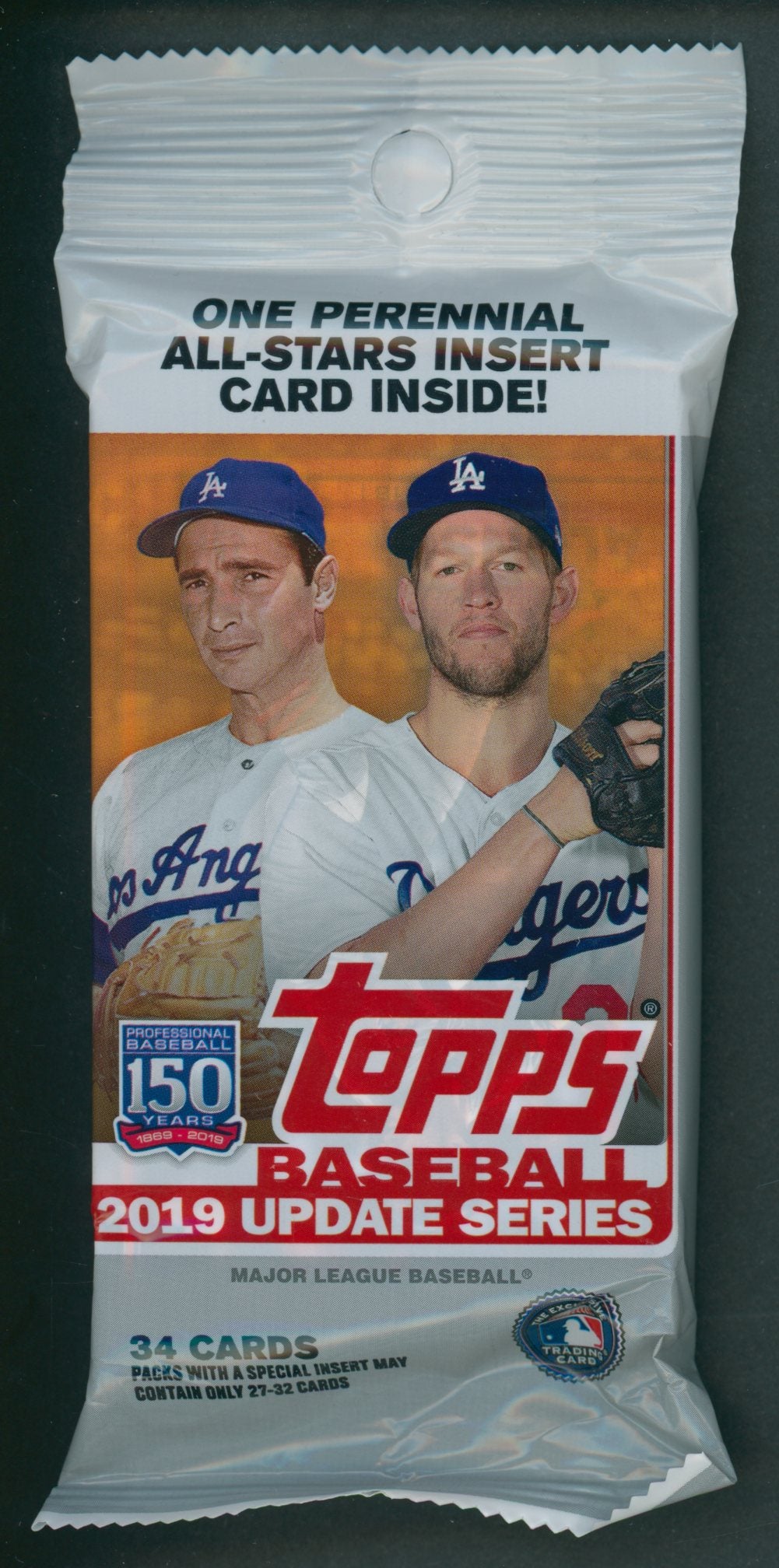 2019 Topps Baseball Unopened Update Series Hanger Pack (34)