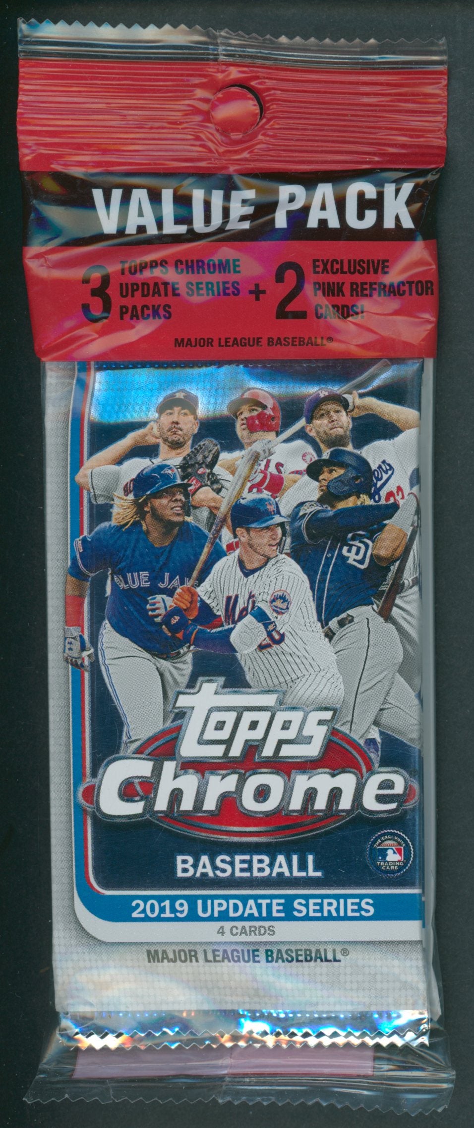 2019 Topps Chrome Baseball Unopened Update Series Value Pack (3/4 plus 1/2)