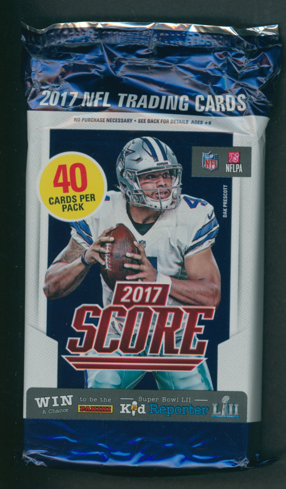 2017 Panini Score Football Unopened Jumbo Pack (40 Cards)