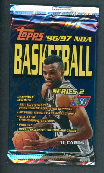 1996/97 Topps Basketball Unopened Series 2 Pack (Retail 