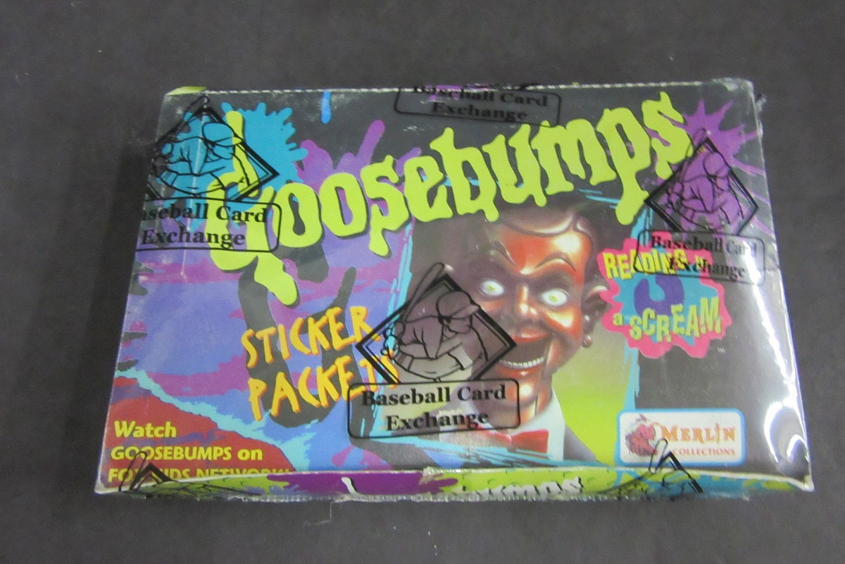 1996 Merlin Goosebumps Stickers Box