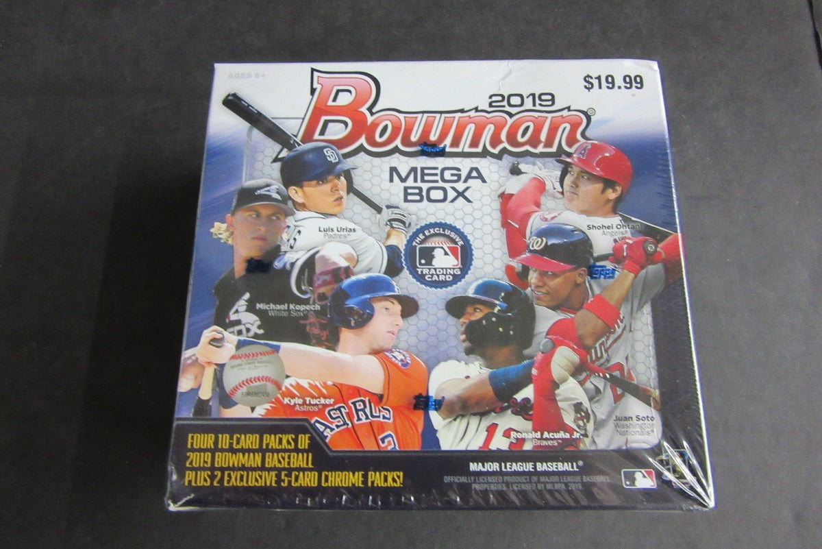 2019 Bowman Baseball Mega Box (4 Regular and 2 Chrome)