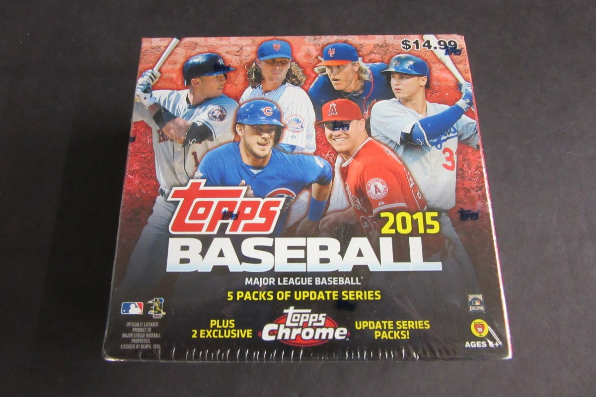 2015 Topps Baseball Update Series Mega Box (5 Regular and 2 Chrome)