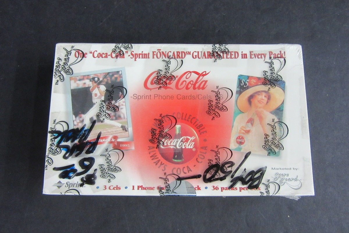 1996 Score Board Coca-Cola Phone Cards / Cels Box