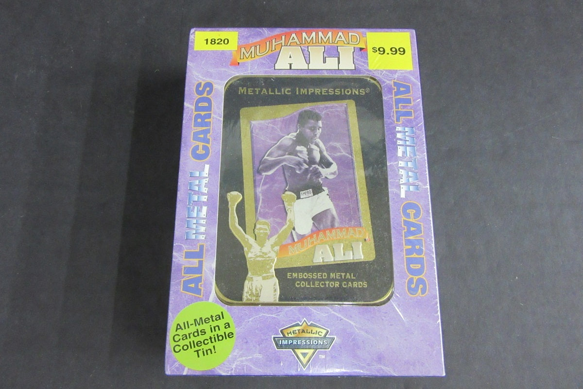 1995 Metallic Impressions Muhammad Ali Metal Cards Box