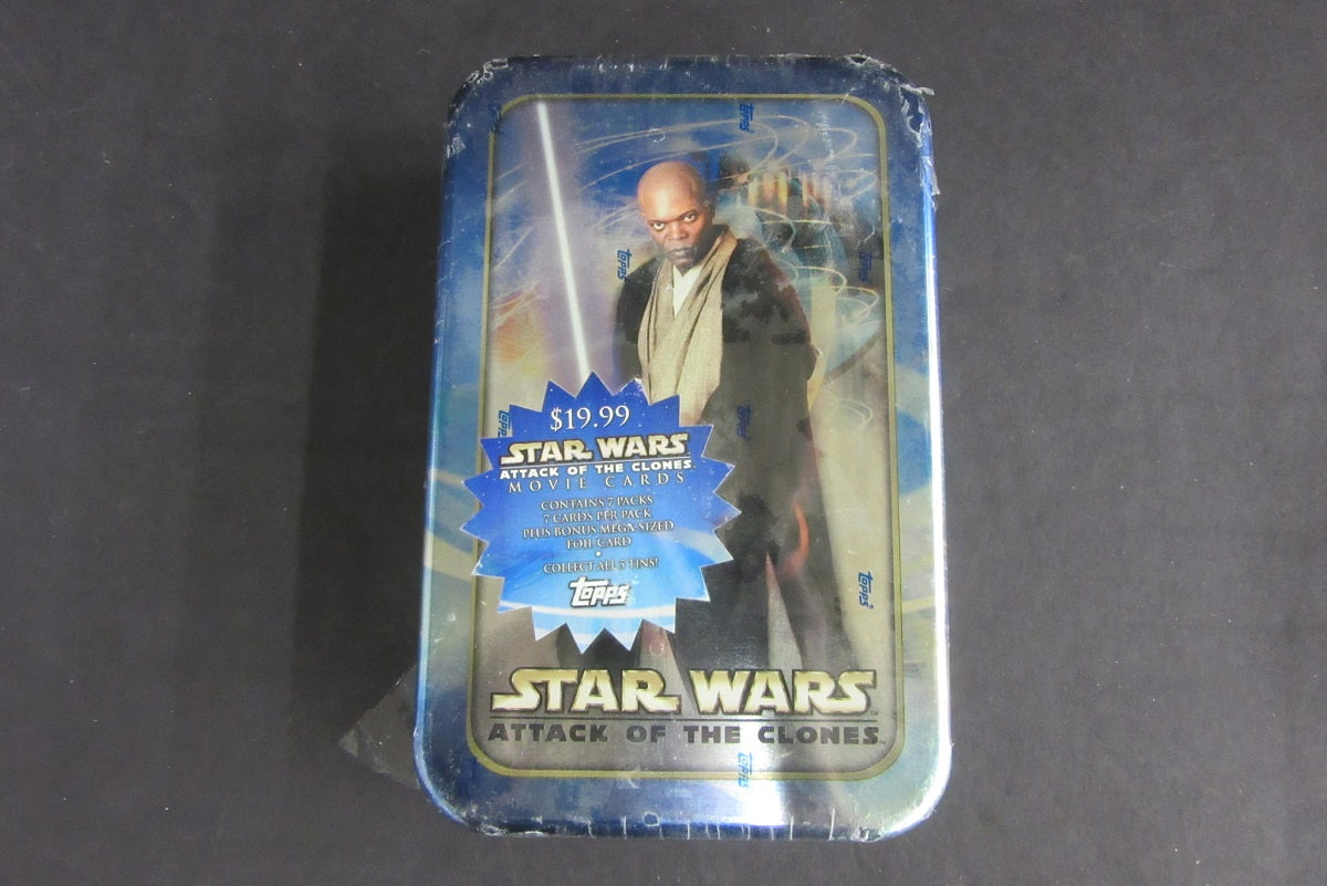 2002 Topps Star Wars Attack Clones Movie Cards Box (Tin)