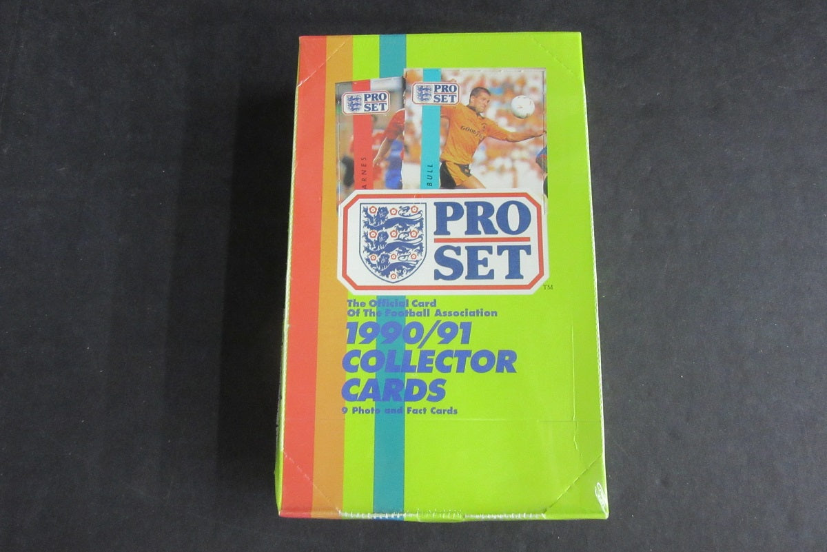 1990/91 Pro Set Soccer (Football) Collector Card Box