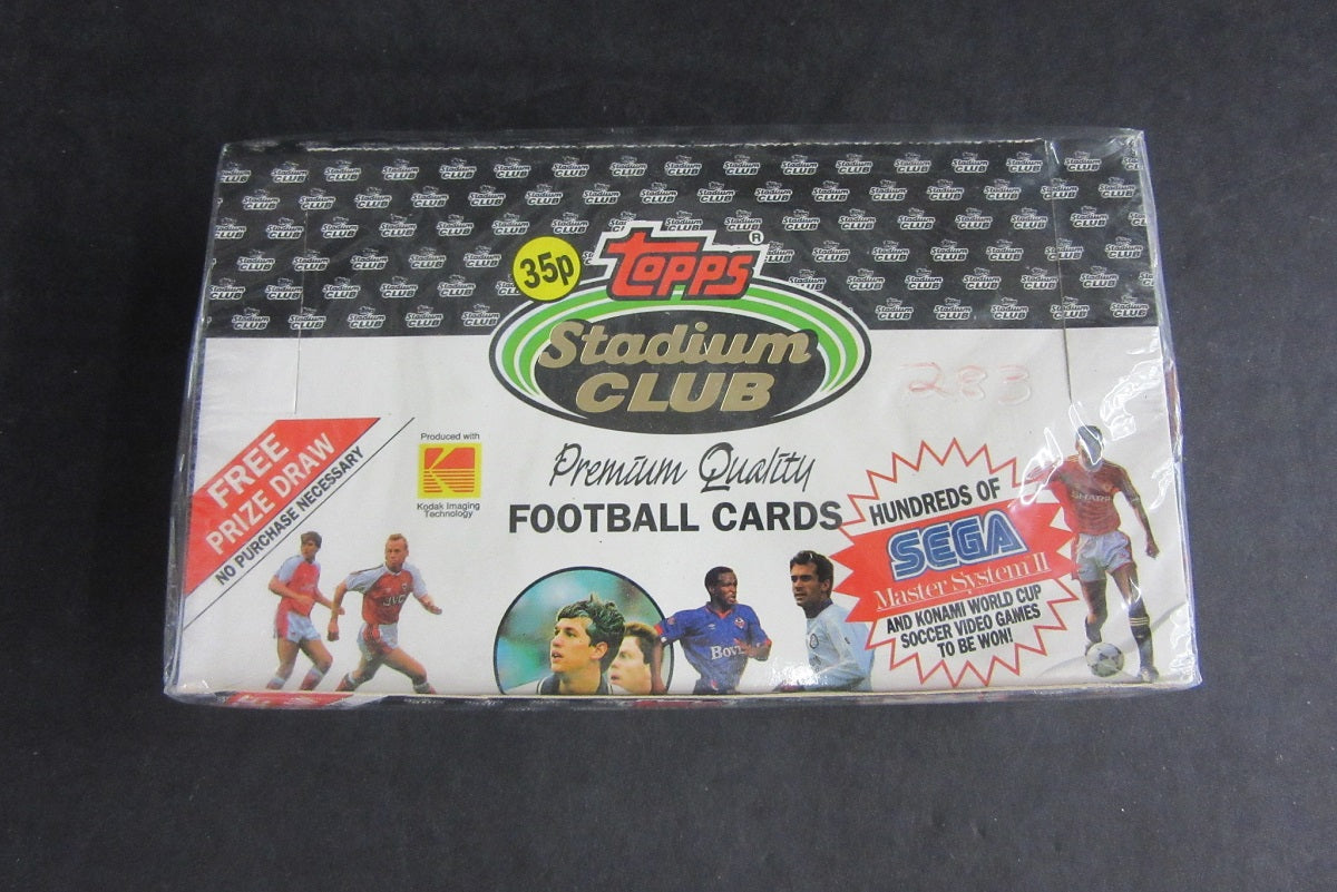 1992/93 Topps Stadium Club Soccer (Football) Box