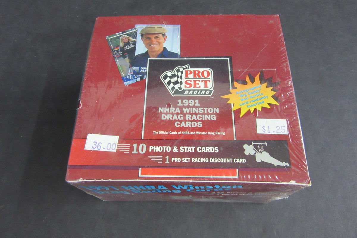 1991 Pro Set NHRA Winston Drag Racing Box