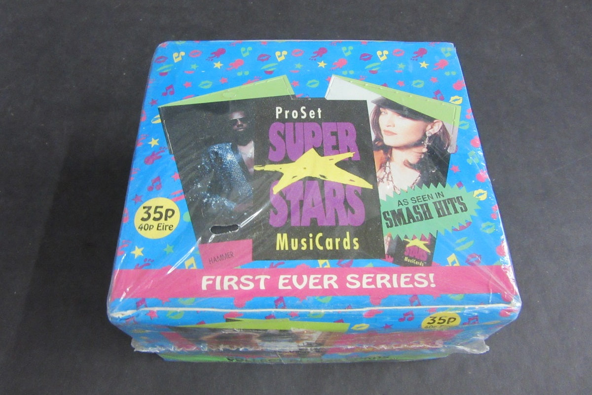 1991 Pro Set Super Star Music Cards Box (UK)