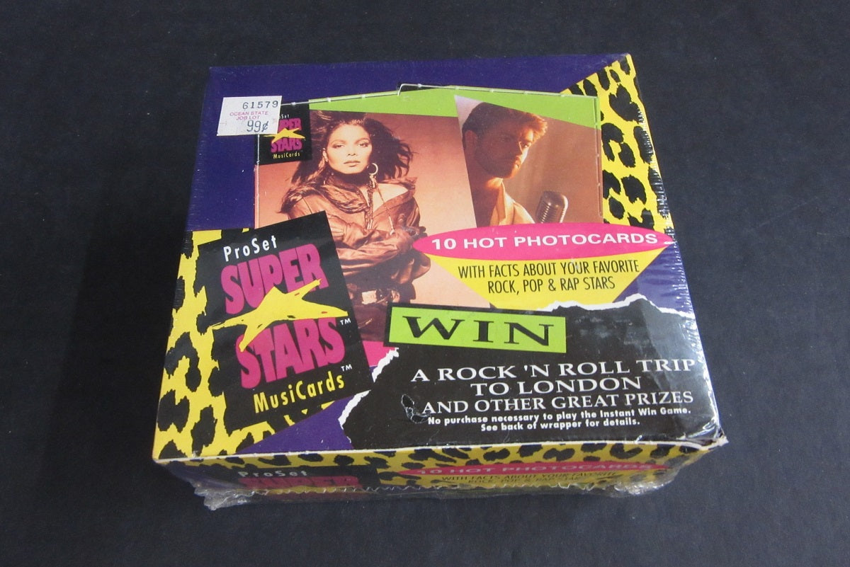 1991 Pro Set Super Star Music Cards Box