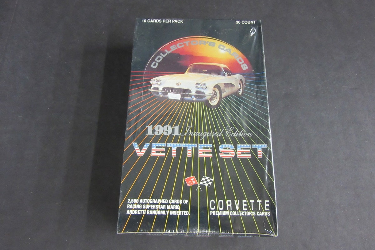 1991 Collect-A-Card Corvette Vette Set Collector Cards Box