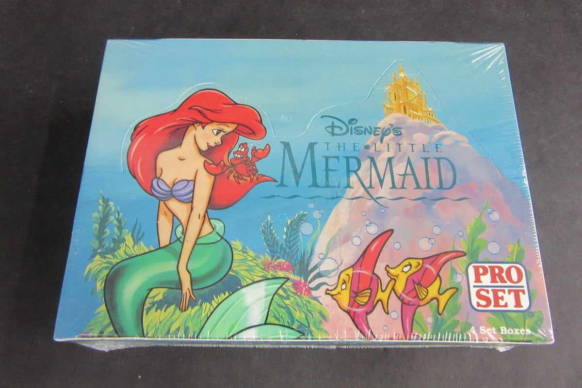 1991 Pro Set Disney's The Little Mermaid Factory Set Box (4 Sets)