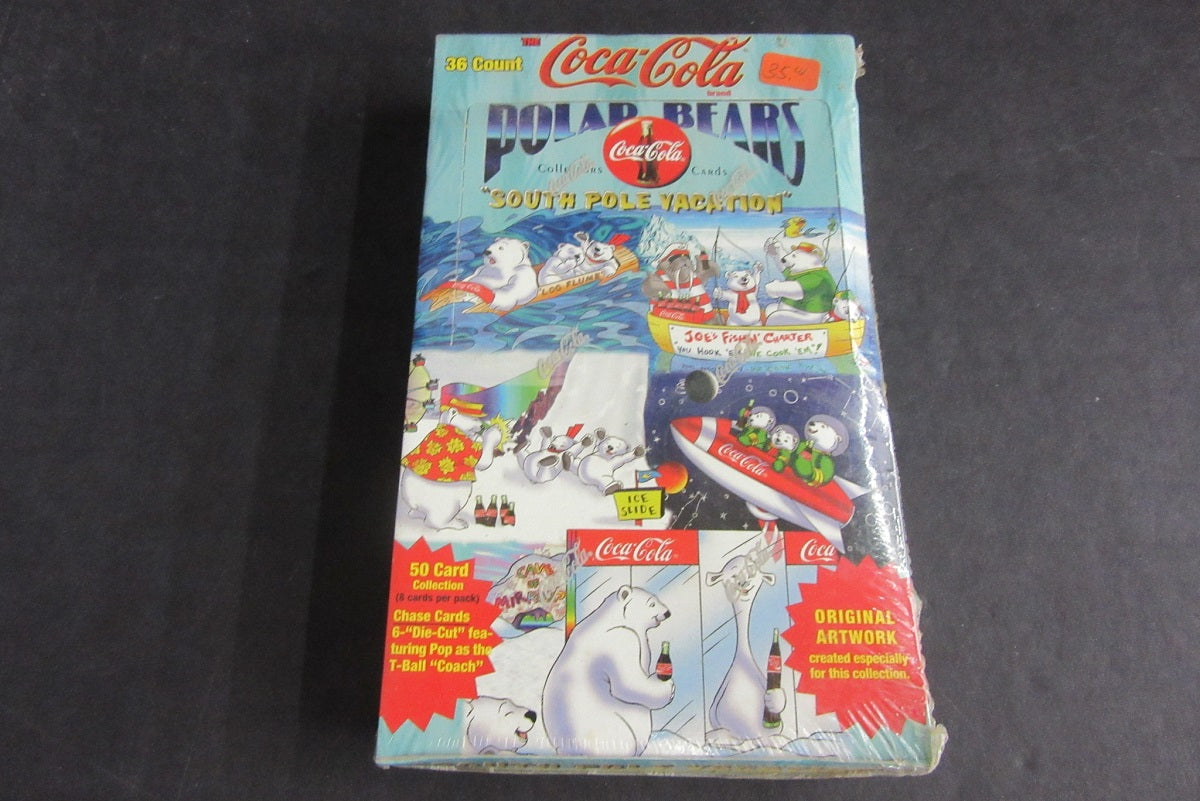 1996 Collect-A-Card Coca-Cola Polar Bears Trading Cards Box