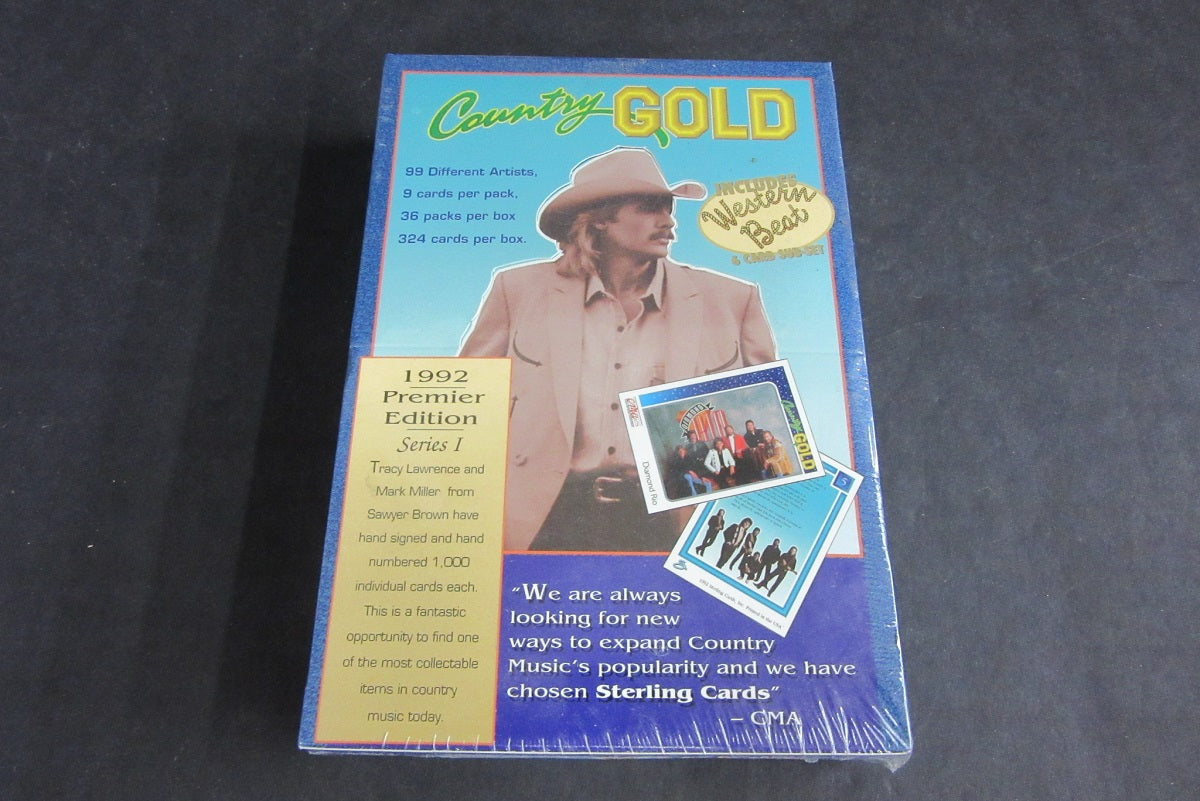 1992 Sterling Cards Country Gold Country Music Cards Box