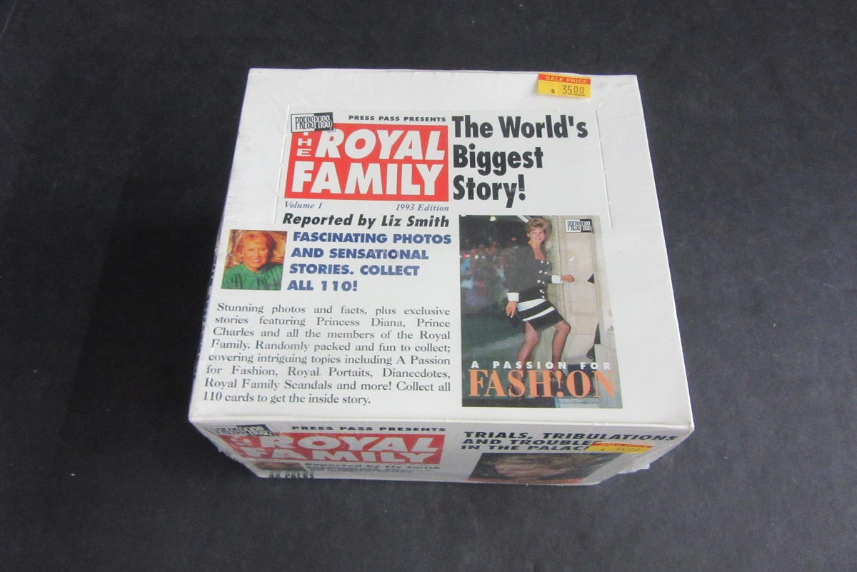 1993 Press Pass The Royal Family Trading Cards Box (48/9)