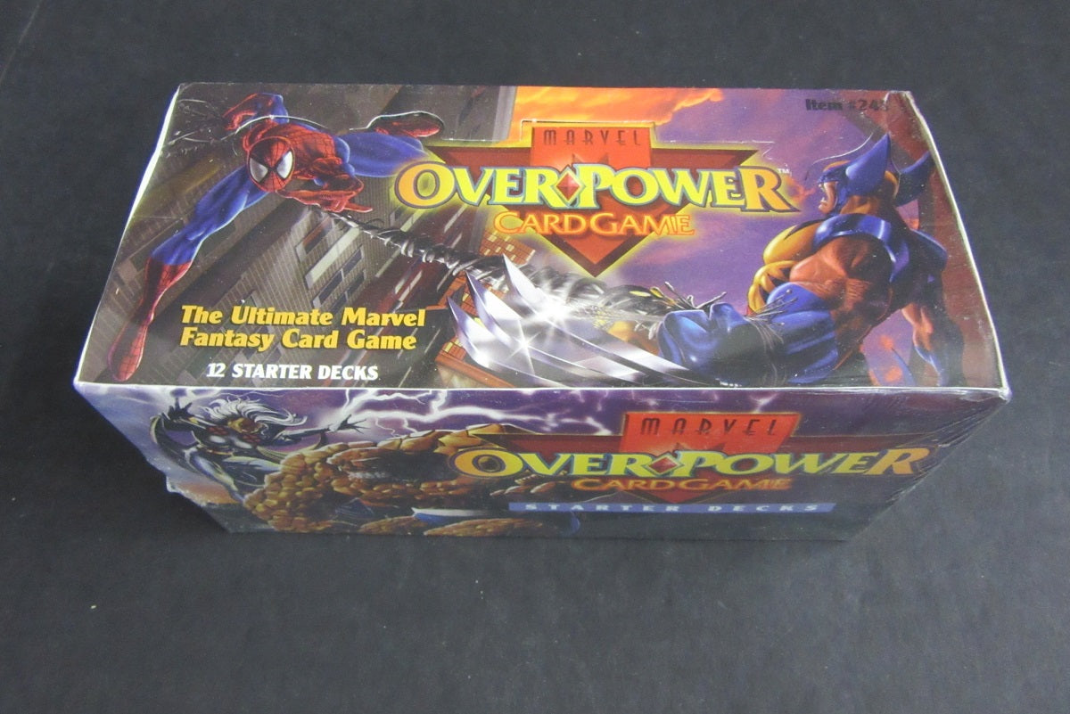 1995 Fleer Marvel Overpower Card Game Starter Deck Box