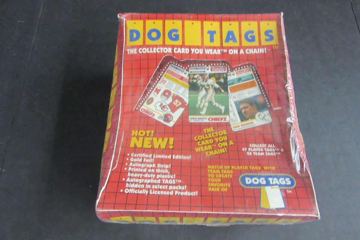 1992 NFL Football Collector's Edition Dog Tags Box