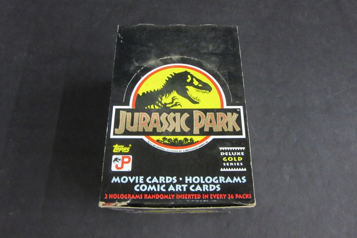 1992 Topps Jurassic Park Deluxe Gold Series Box