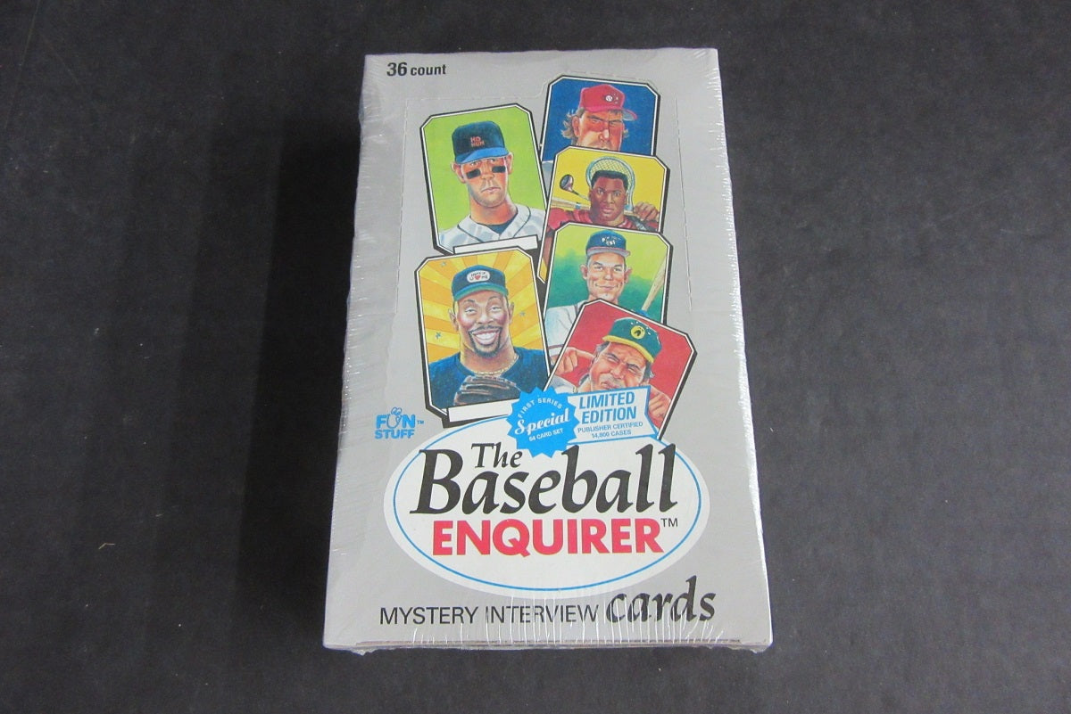 1999 Fun Stuff The Baseball Enquirer Trading Cards Box