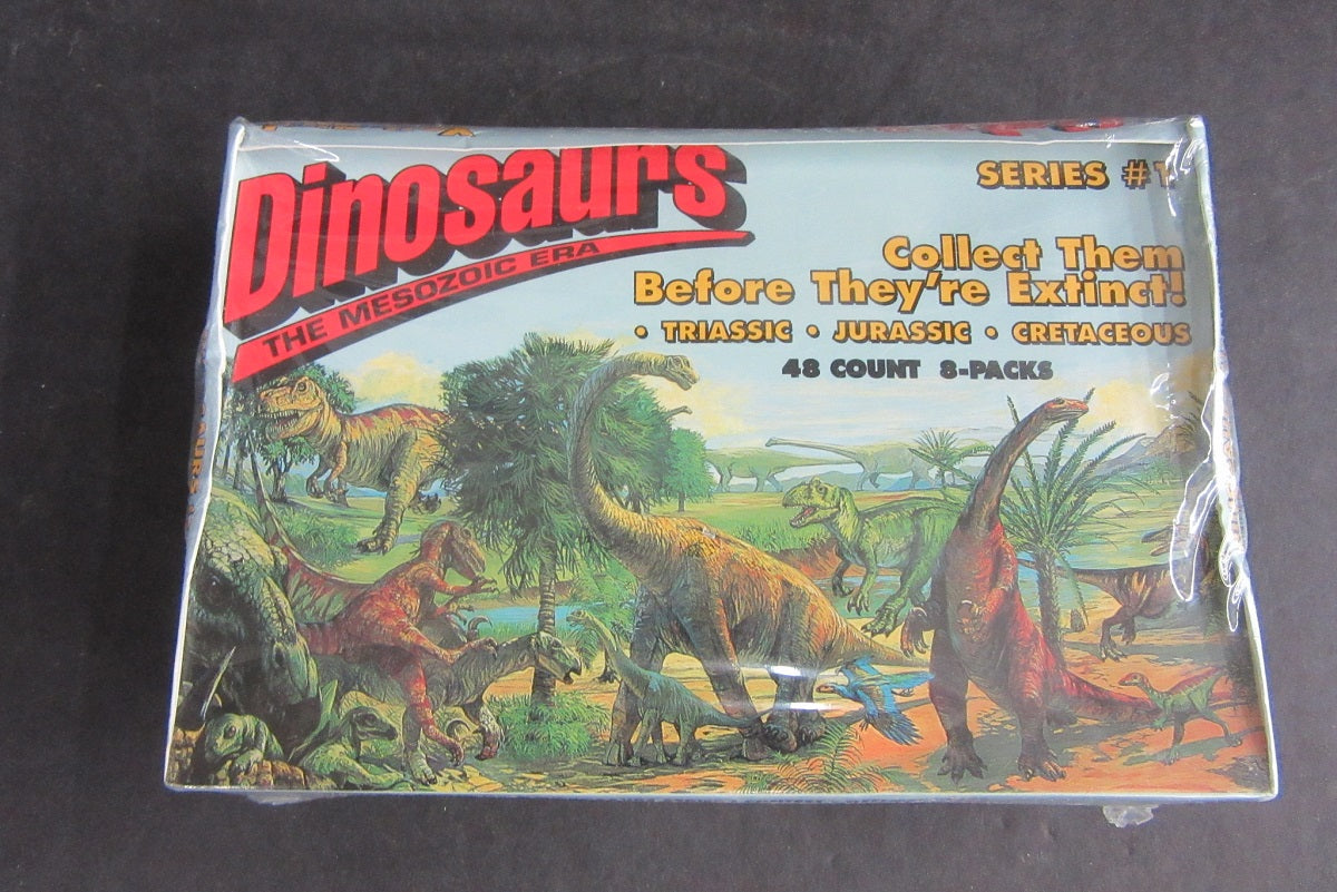 1993 Redstone Dinosaurs Mesozoic Series 1 Trading Cards Box