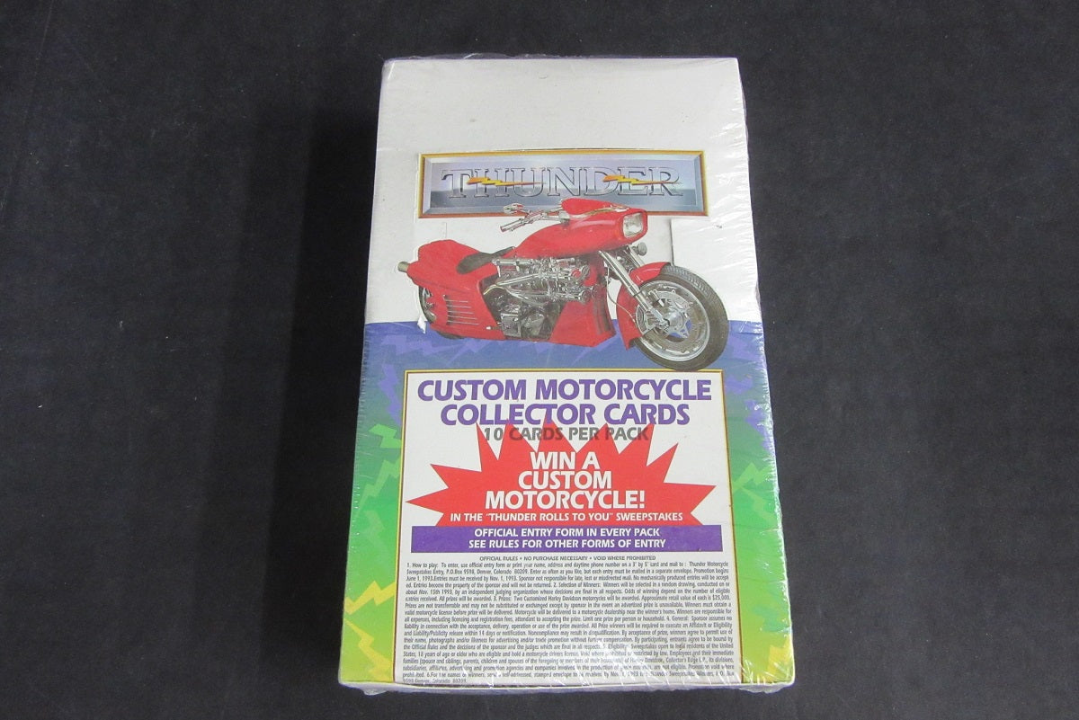 1993 Thunder Custom Motorcyle Collector Cards Box