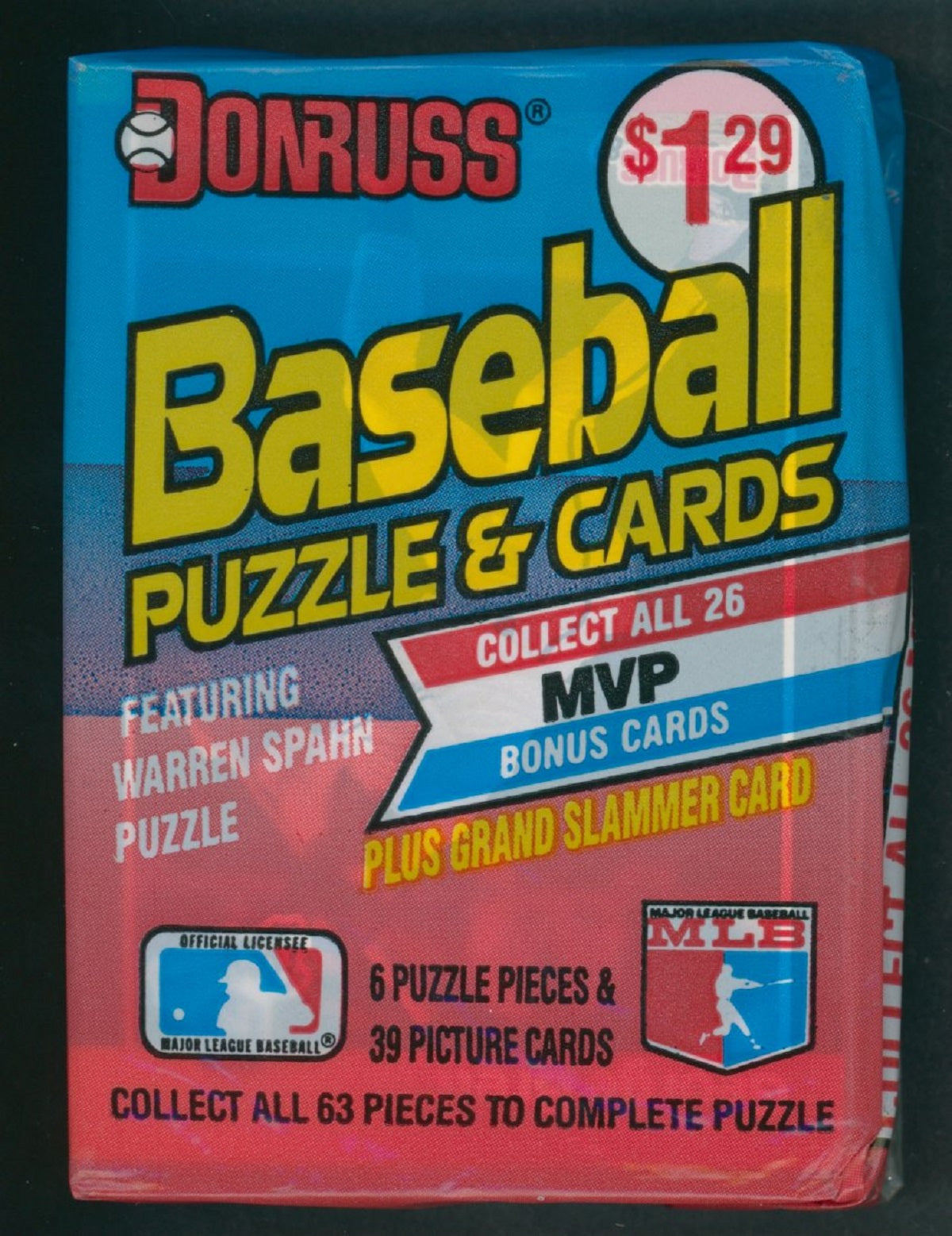 1989 Donruss Baseball Unopened Cello Pack