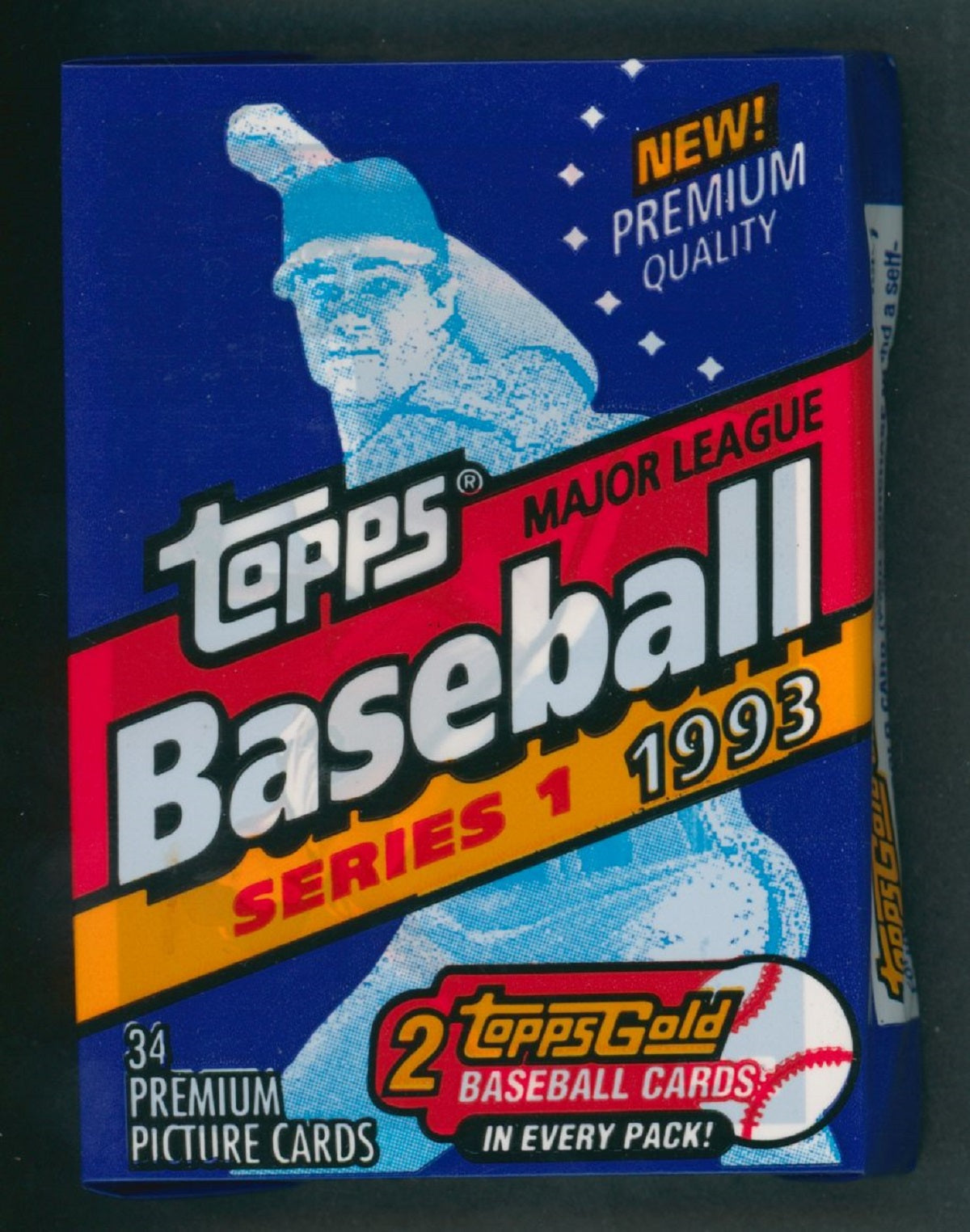 1993 Topps Baseball Unopened Series 1 Cello Pack (34)