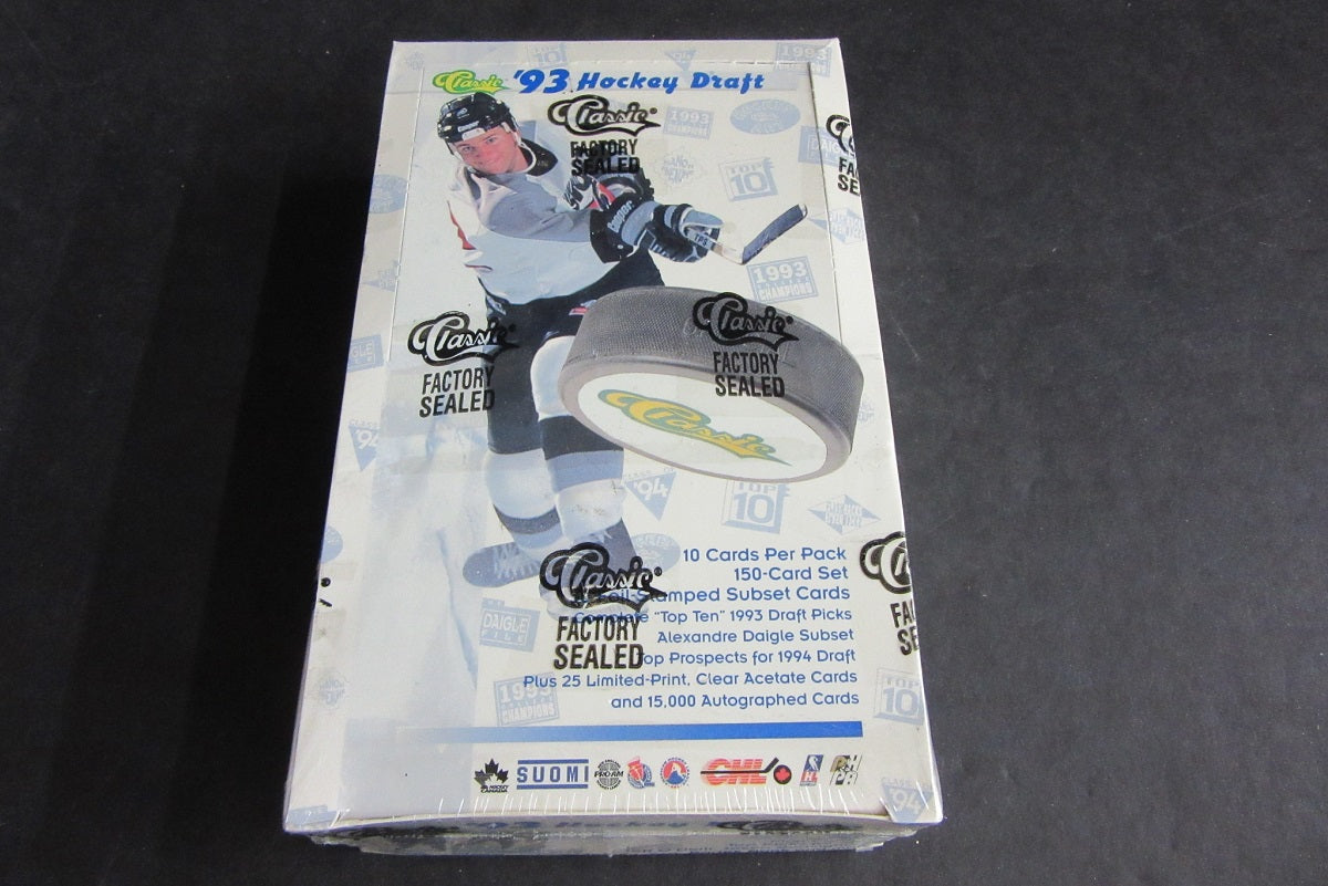 1993 Classic Draft Hockey Box