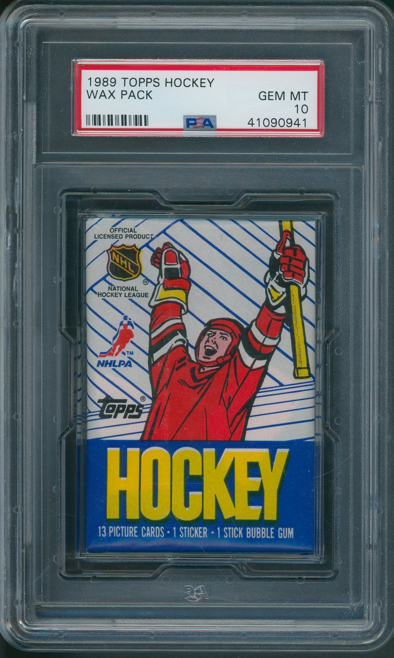 1989/90 Topps Hockey Unopened Wax Pack PSA 10