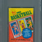 1980 1980/81 Topps Basketball Unopened Wax Pack Bird/Erving/Johnson PSA 7