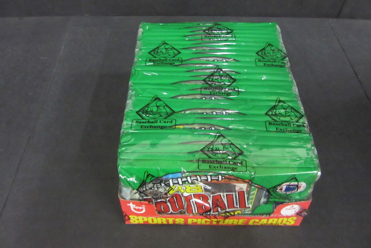 1986 Topps Football Unopened Grocery Rack Pack Box (BBCE)