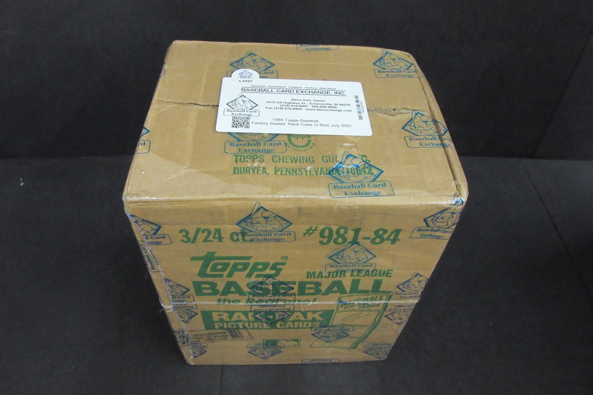 1984 Topps Baseball Rack Pack Case (3 Box) (BBCE)