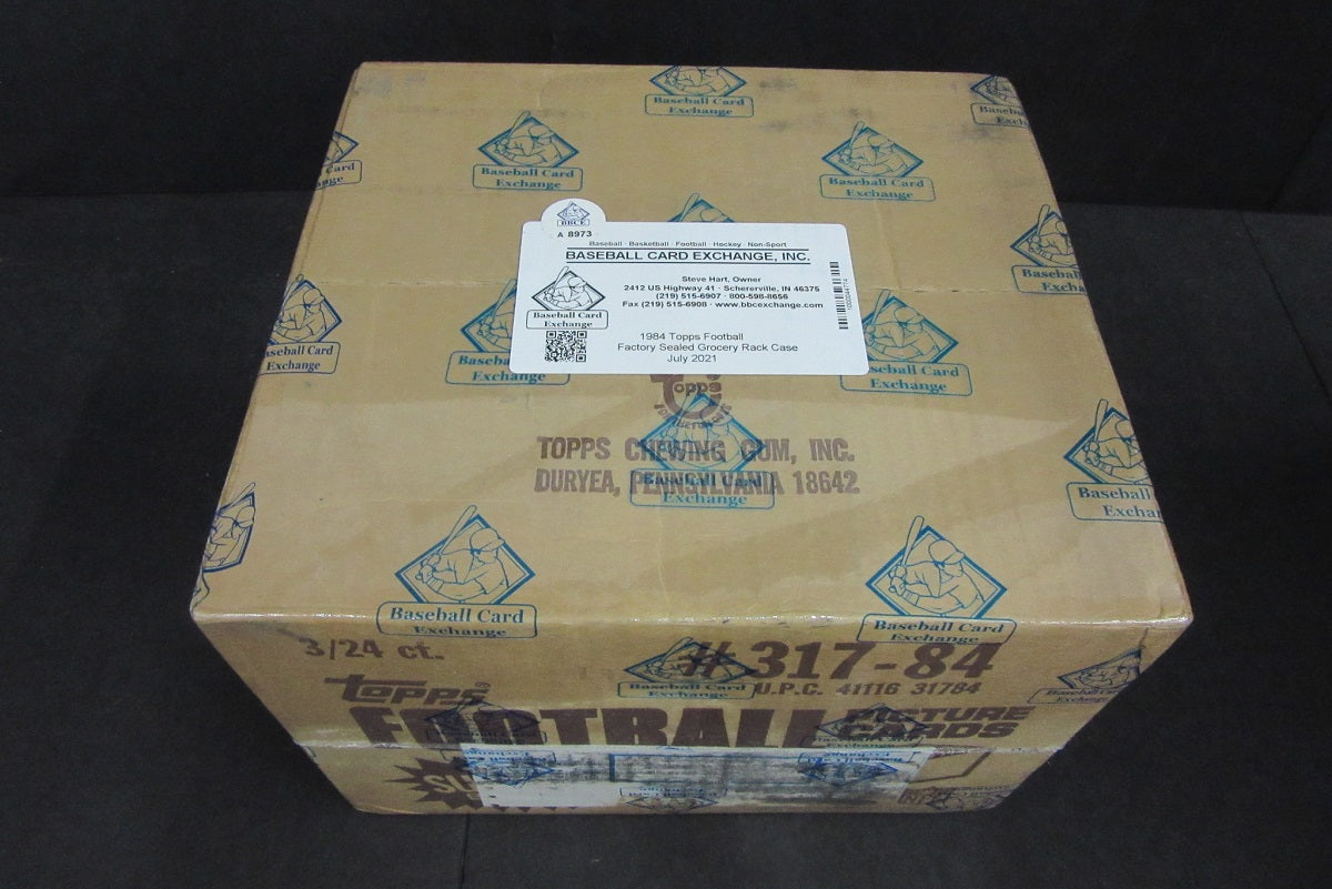 1984 Topps Football Grocery Rack Pack Case (3 Box) (Sealed) (BBCE)