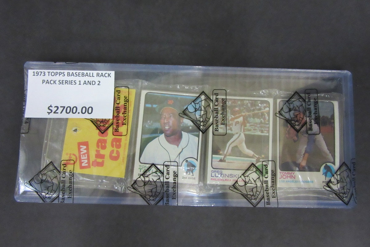 1973 Topps Baseball Unopened Series 1/2 Rack Pack (BBCE)