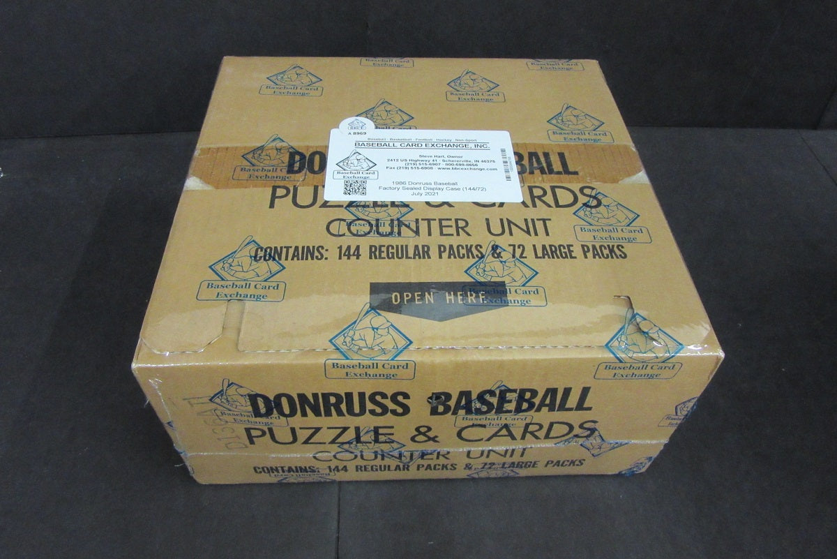 1986 Donruss Baseball Display Case (288/144) (Sealed) (BBCE)