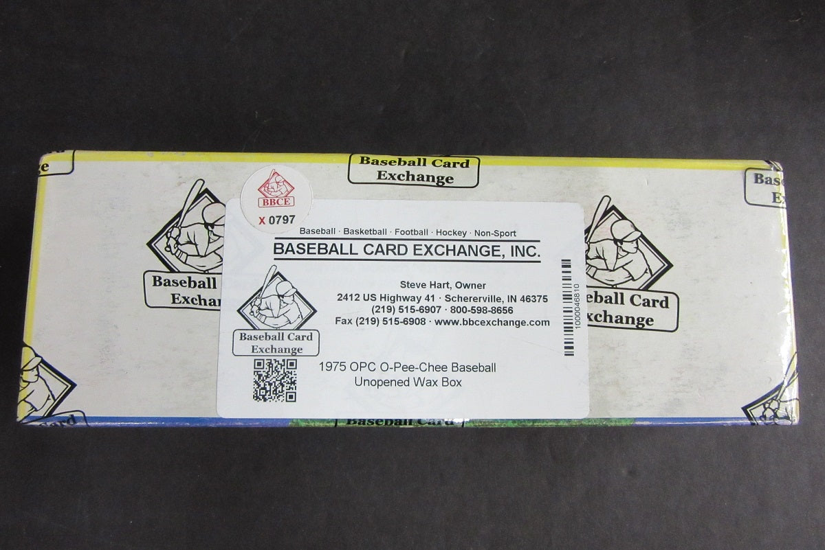1975 OPC O-Pee-Chee Baseball Unopened Wax Box (BBCE)