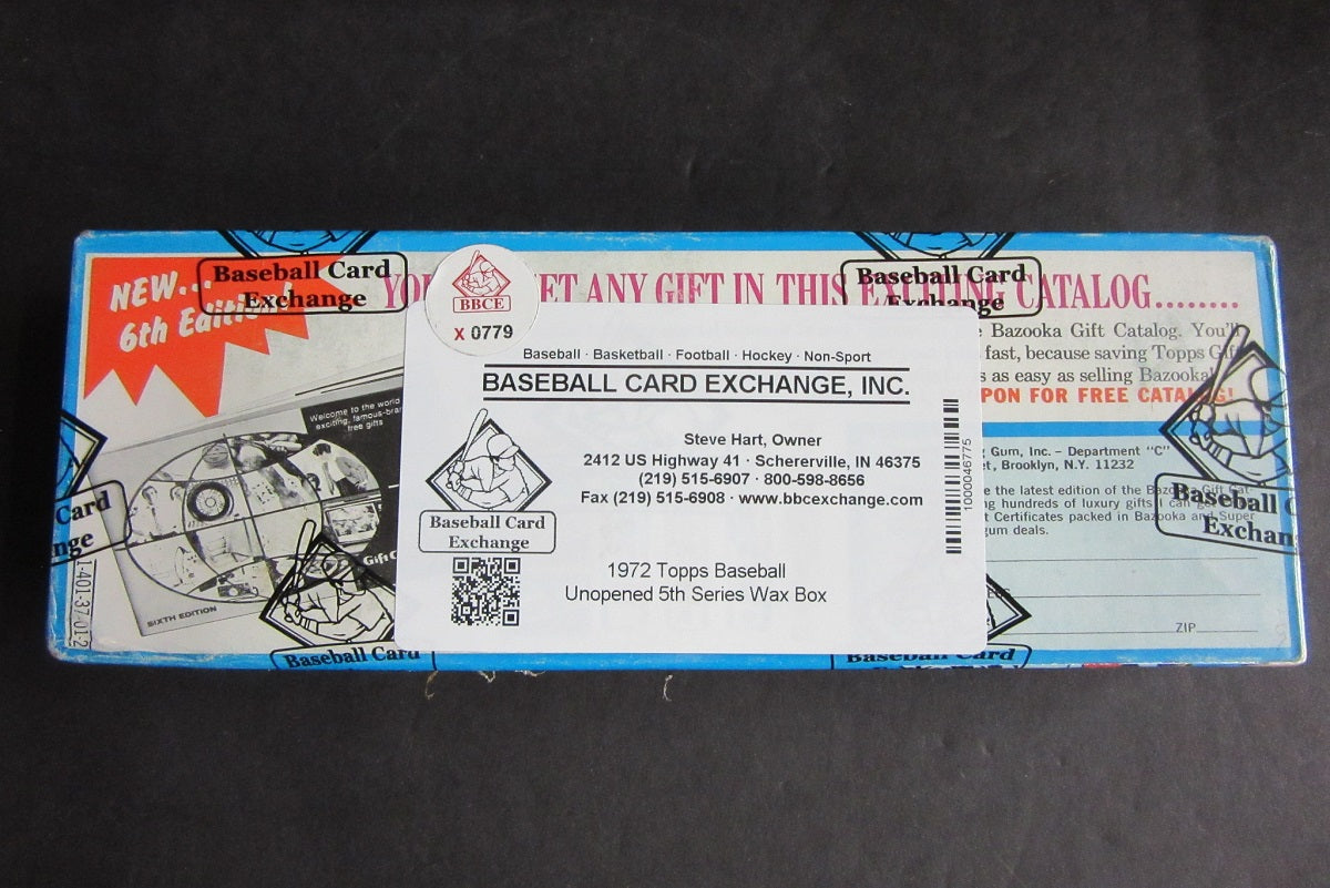 1972 Topps Baseball Unopened Series 5 Wax Box (BBCE)