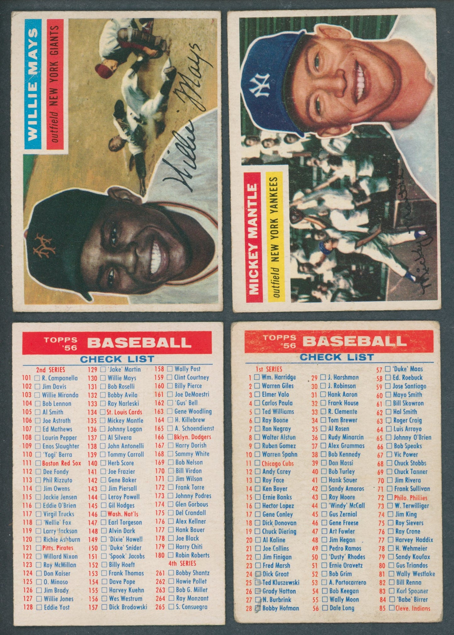 1956 Topps Baseball Near Set (338/340) Please Read