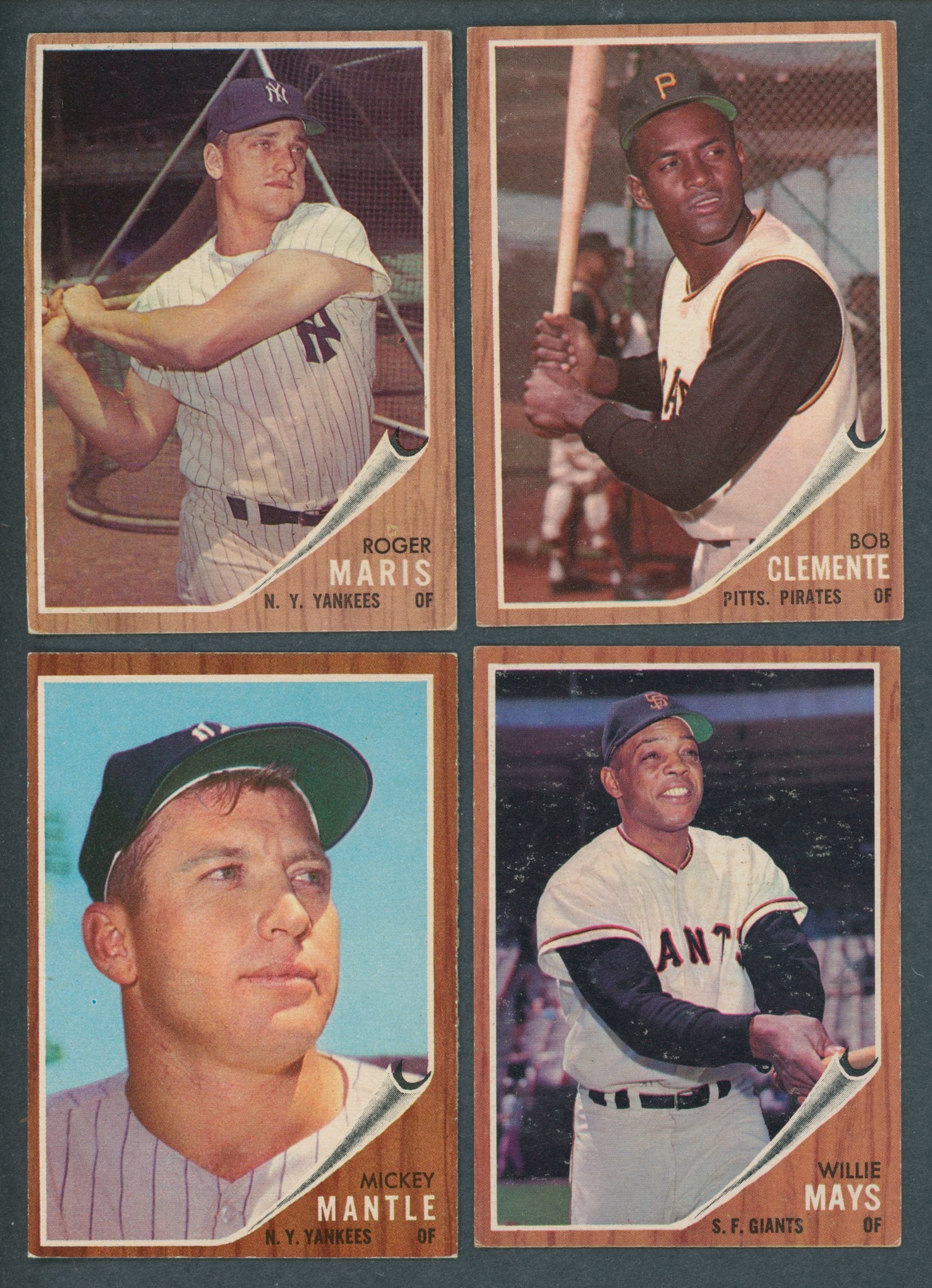 1962 Topps Baseball Near Set (596/598) EX EX/MT