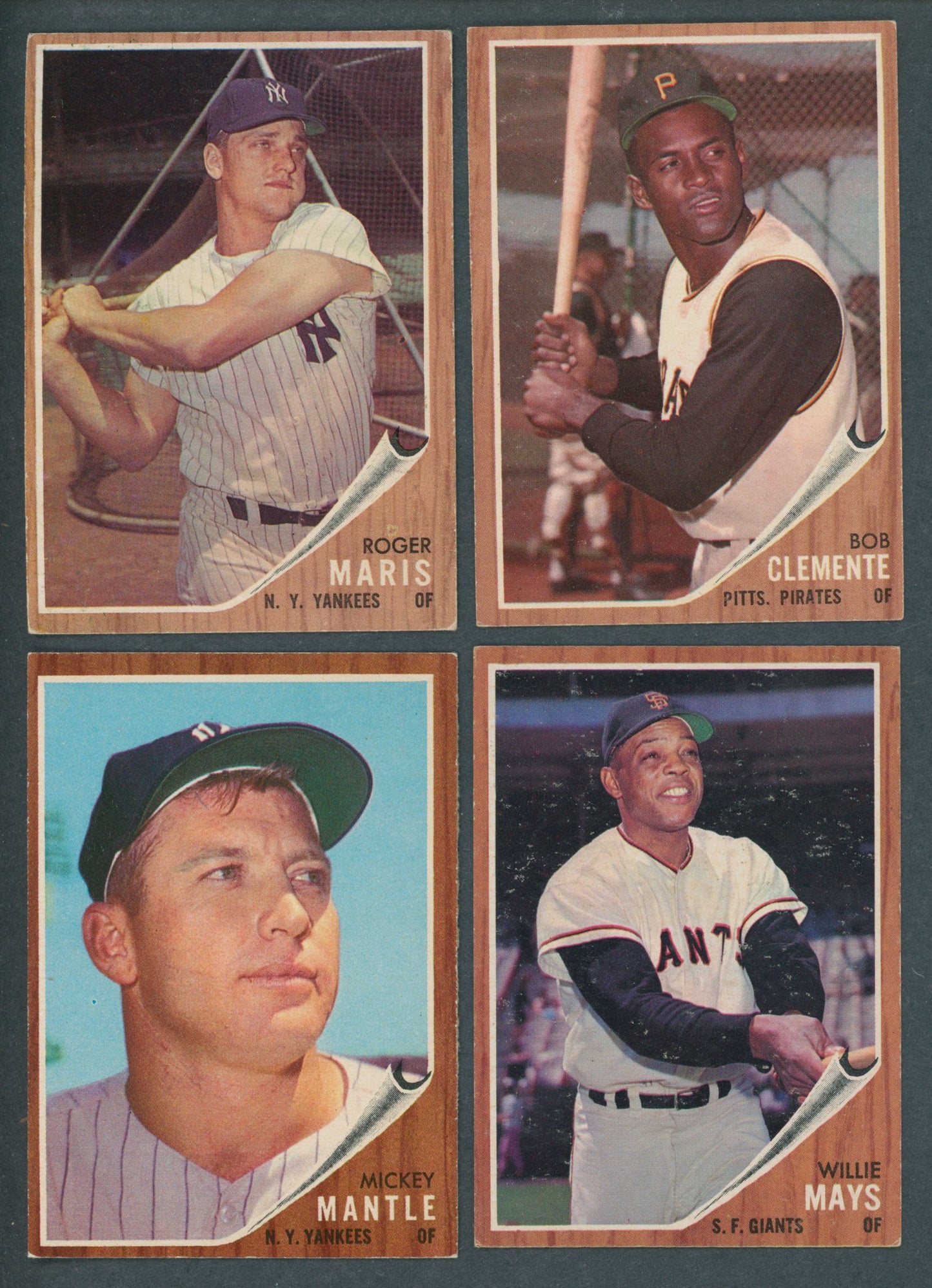 1962 Topps Baseball Near Set (596/598) EX EX/MT
