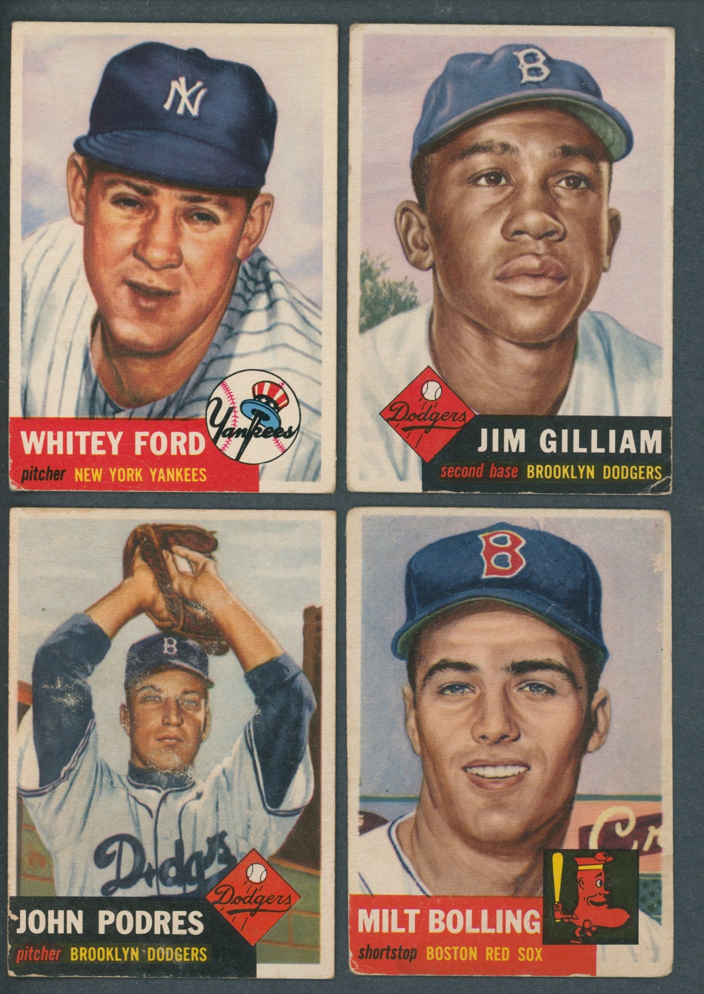 1953 Topps Baseball Near Set (271/274) VG EX/MT