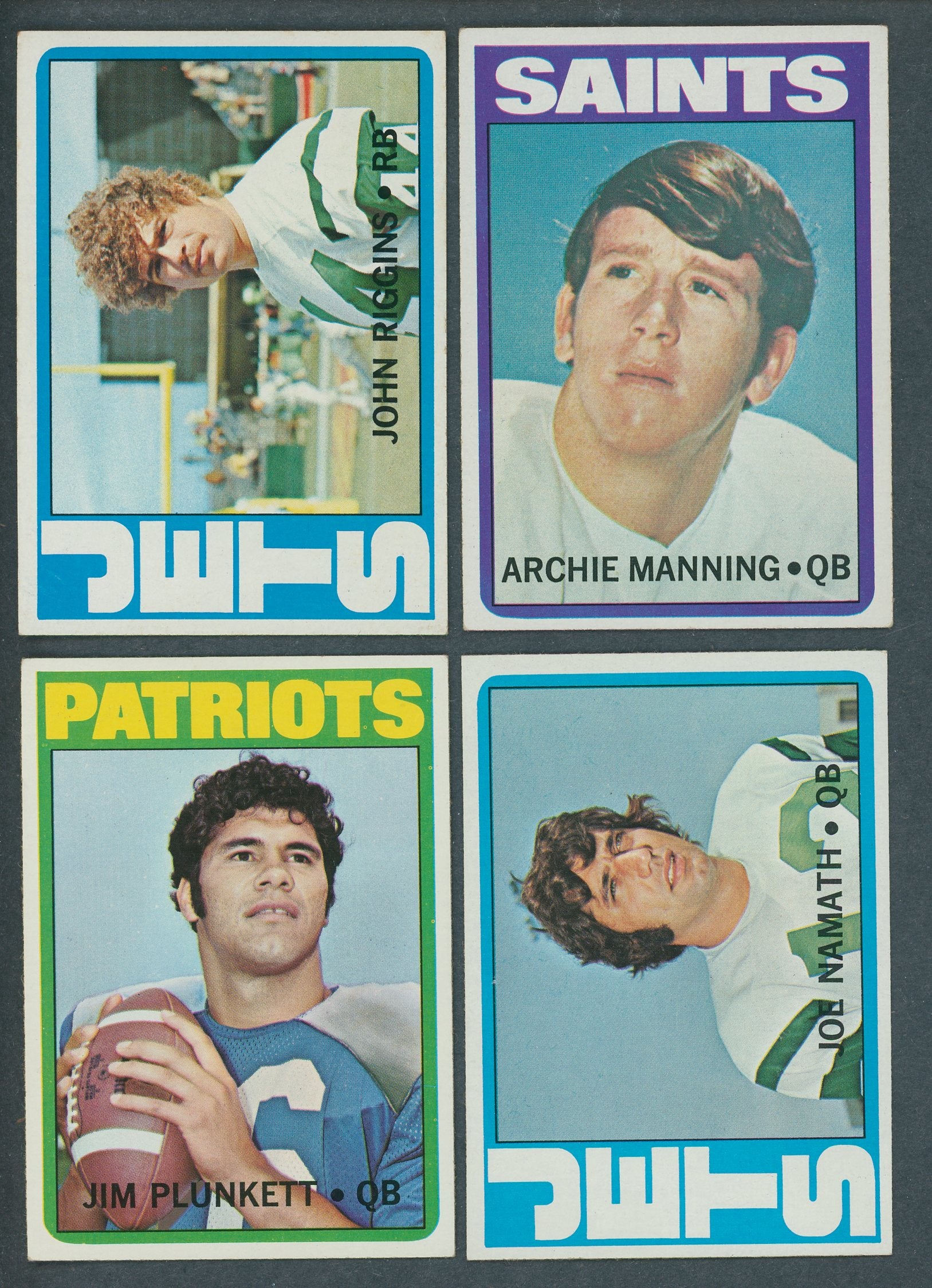 1972 Topps Football Series 1 & 2 Near Set (261/263) EX/MT NM